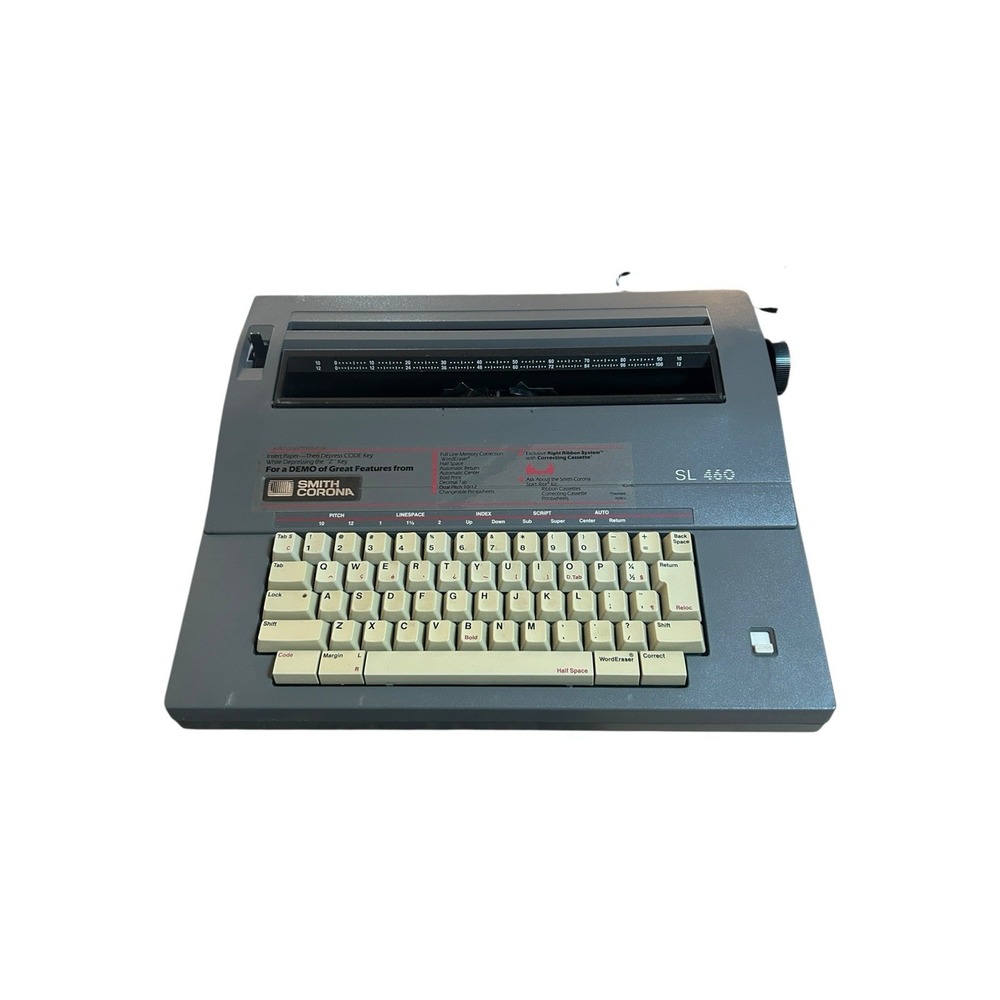 Vintage Smith Corona SL 460 Portable Electric Typewriter For parts Only
